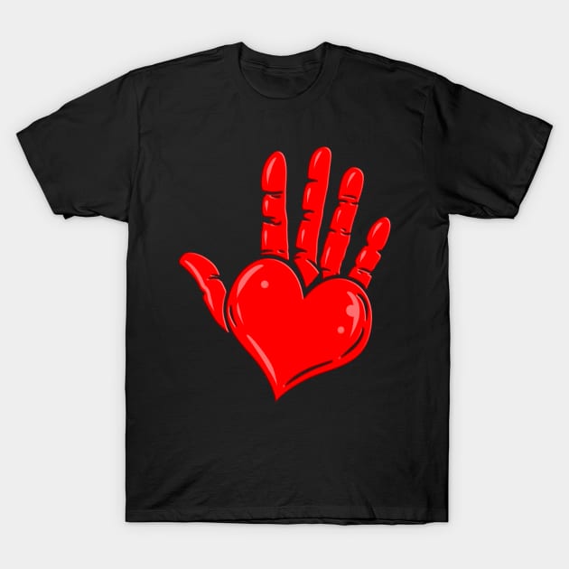 I love my left hand - the left-handed T-Shirt by SinBle